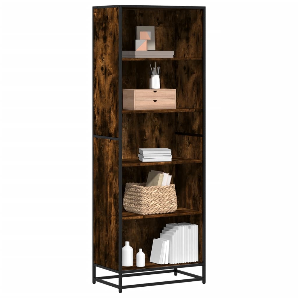 vidaXL Bibliothèque chêne fumé 60x35x170,5 cm bois d'ingénierie