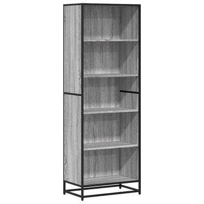 vidaXL Bücherregal Grau Sonoma 60x35x170,5 cm Holzwerkstoff