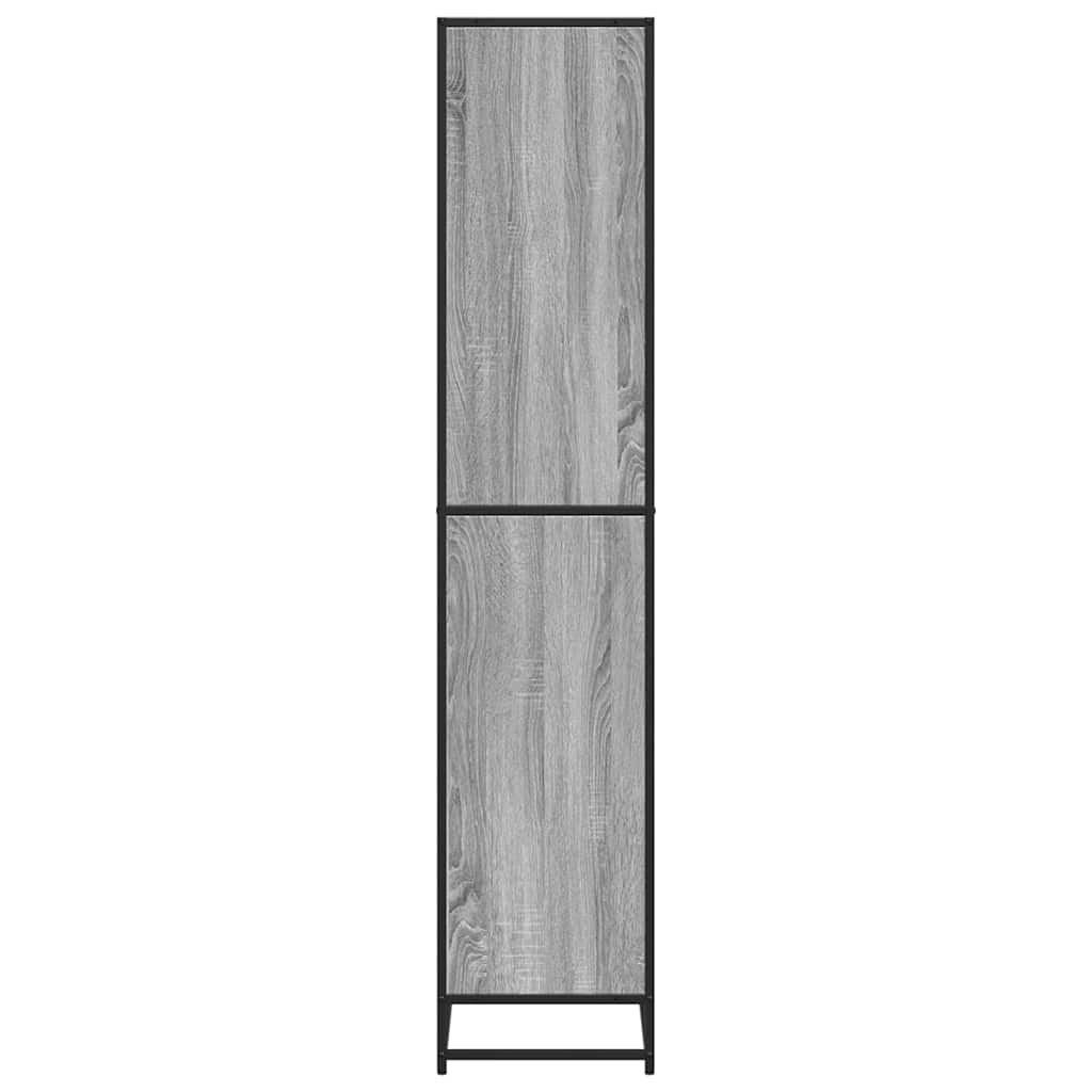vidaXL Bücherregal Grau Sonoma 60x35x170,5 cm Holzwerkstoff
