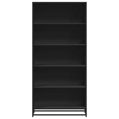 vidaXL Bücherregal Schwarz 80,5x35x170,5 cm Holzwerkstoff