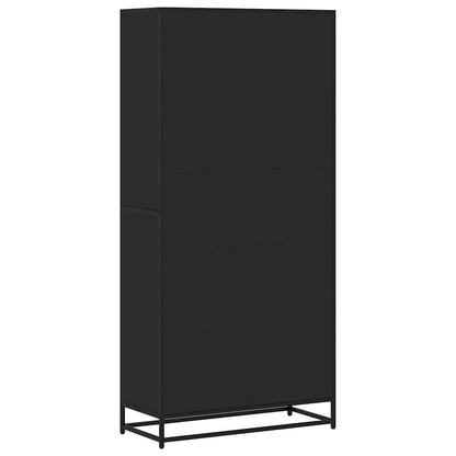 vidaXL Bücherregal Schwarz 80,5x35x170,5 cm Holzwerkstoff