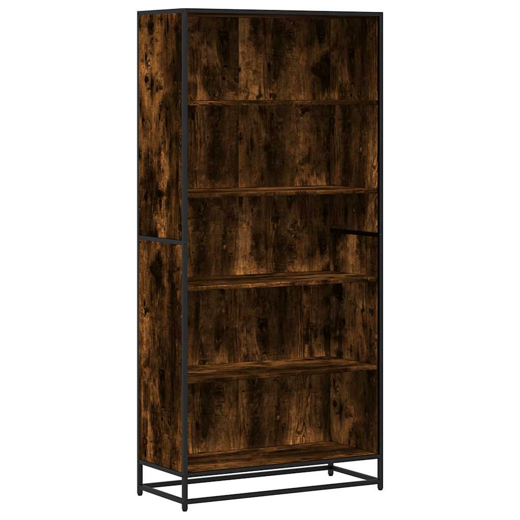 vidaXL Bibliothèque chêne fumé 80,5x35x170,5 cm bois d'ingénierie