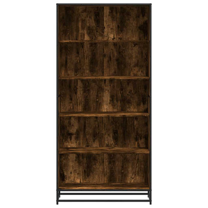 vidaXL Bibliothèque chêne fumé 80,5x35x170,5 cm bois d'ingénierie