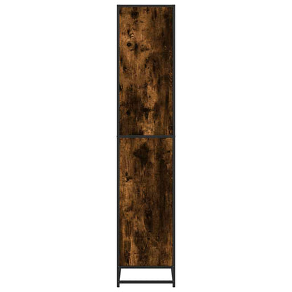 vidaXL Bibliothèque chêne fumé 80,5x35x170,5 cm bois d'ingénierie