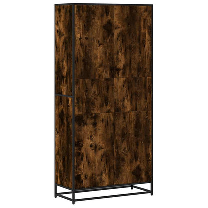 vidaXL Bibliothèque chêne fumé 80,5x35x170,5 cm bois d'ingénierie