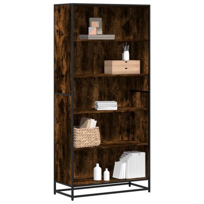 vidaXL Bibliothèque chêne fumé 80,5x35x170,5 cm bois d'ingénierie