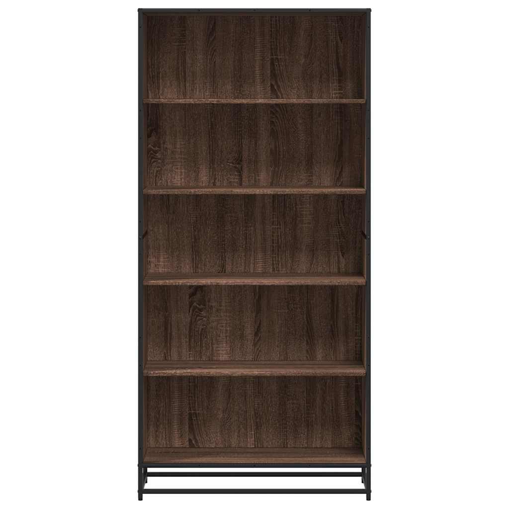 vidaXL Bibliothèque chêne fumé 80,5x35x170,5 cm bois d'ingénierie