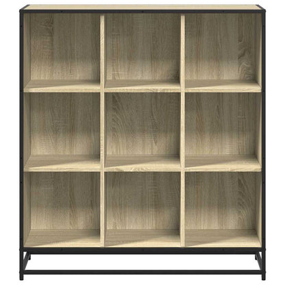 vidaXL Bibliothèque chêne sonoma 97,5x33x107,5 cm bois d'ingénierie et métal