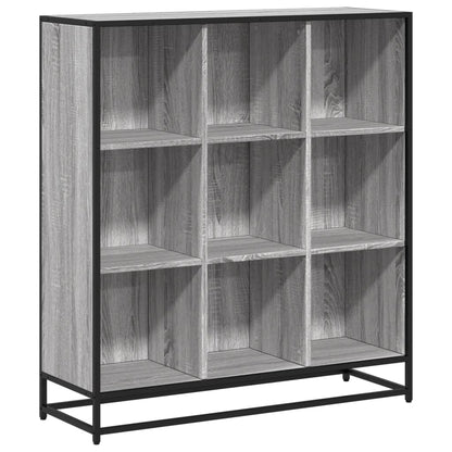 vidaXL Étagère à livres gris sonoma 97,5x33x107,5 cm Bois d'ingénierie et métal