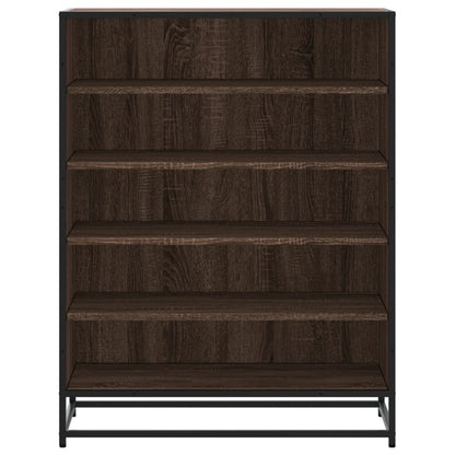vidaXL Schuhschrank Eichen-Optik 75x38x97,5 cm Holzwerkstoff Metall