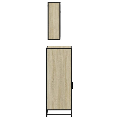 vidaXL Ensemble de meubles de salle de bain 3 pcs Chêne Sonoma Aggloméré