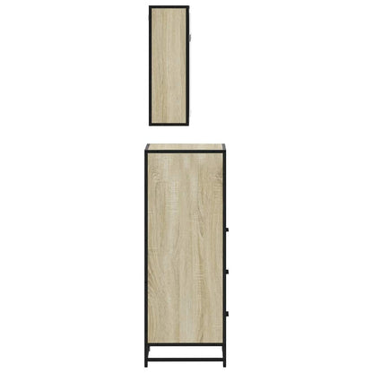 vidaXL Ensemble de meubles de salle de bain 3 pcs Chêne Sonoma Aggloméré