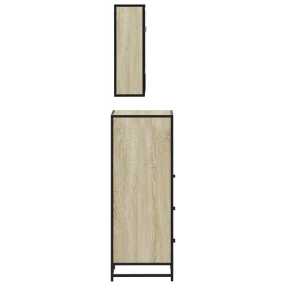 vidaXL Ensemble de meubles de salle de bain 3 pcs Chêne Sonoma Aggloméré