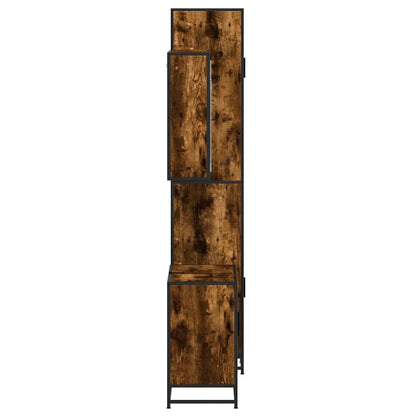 vidaXL 3-tlg. Badmöbel-Set Räuchereiche Holzwerkstoff