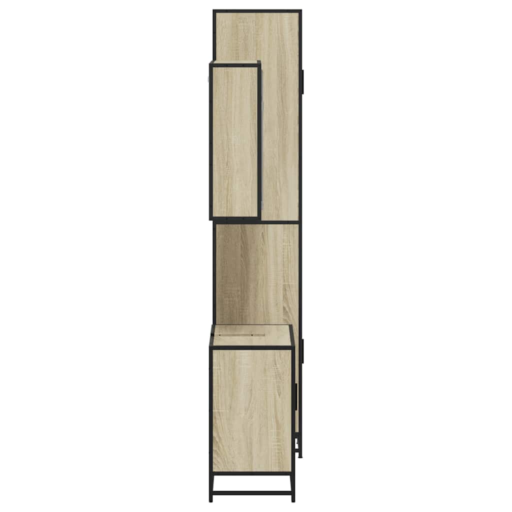 vidaXL Ensemble de meubles de salle de bain 3 pcs Chêne Sonoma Aggloméré