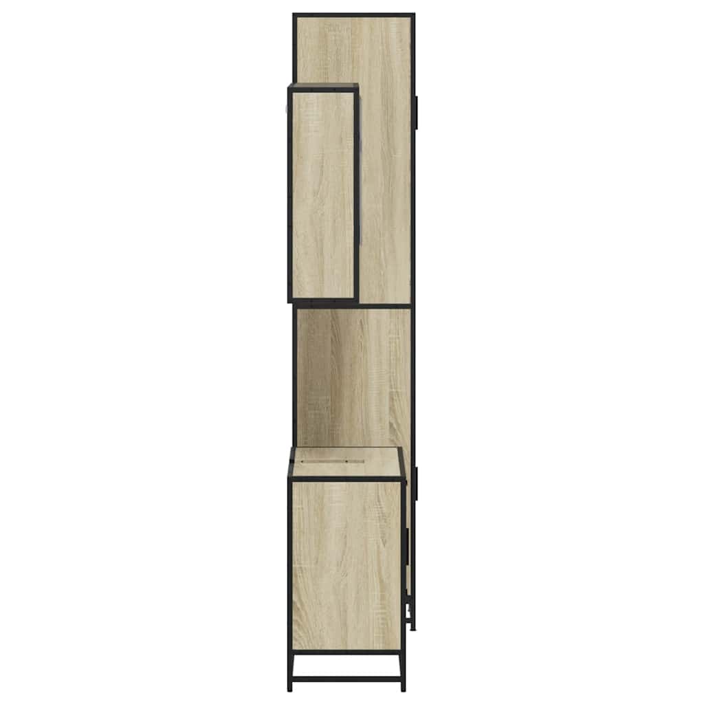 vidaXL Ensemble de meubles de salle de bain 3 pcs Chêne Sonoma Aggloméré