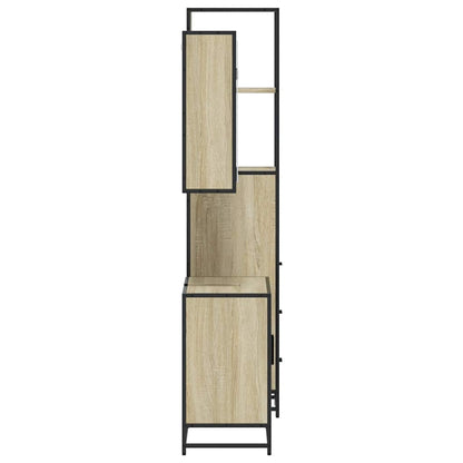 vidaXL Ensemble de meubles de salle de bain 3 pcs Chêne Sonoma Aggloméré