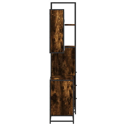 vidaXL Ensemble de meubles de salle de bain 3 pièces Chêne fumé Bois d'ingénierie