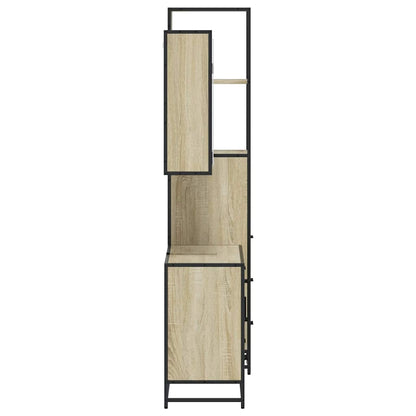 vidaXL Ensemble de meubles de salle de bain 3 pcs Chêne Sonoma Aggloméré