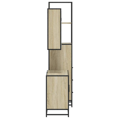 vidaXL Ensemble de meubles de salle de bain 3 pcs Chêne Sonoma Aggloméré