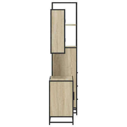 vidaXL Ensemble de meubles de salle de bain 3 pcs Chêne Sonoma Aggloméré