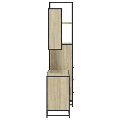 vidaXL Ensemble de meubles de salle de bain 3 pcs Chêne Sonoma Aggloméré