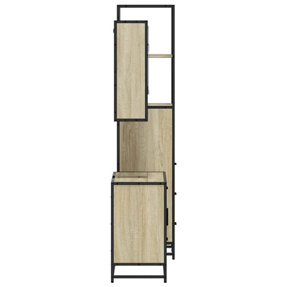 vidaXL Ensemble de meubles de salle de bain 3 pcs Chêne Sonoma Aggloméré