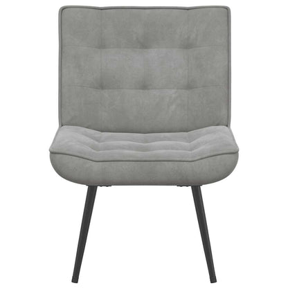vidaXL Relaxsessel Hellgrau 64x74x84 cm Samt