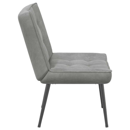 vidaXL Relaxsessel Hellgrau 64x74x84 cm Samt