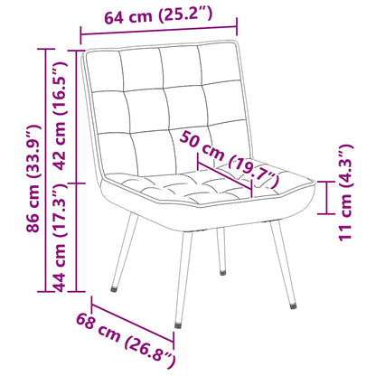 vidaXL Relaxsessel Dunkelgrau 64x74x84 cm Samt