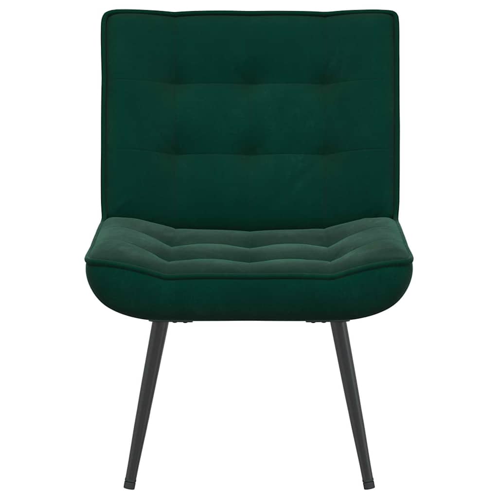 vidaXL Fauteuil de relaxation vert foncé 64x74x84 cm Velours