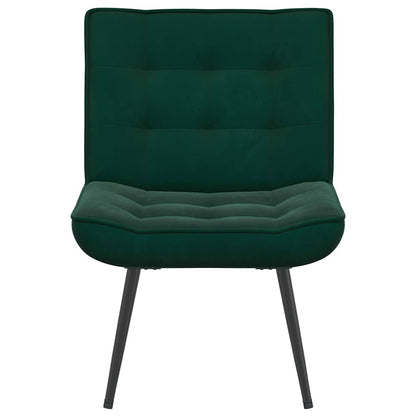 vidaXL Fauteuil de relaxation vert foncé 64x74x84 cm Velours