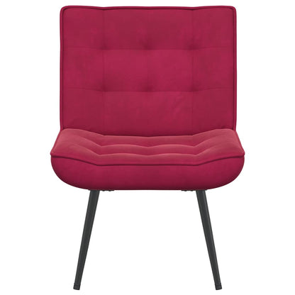 vidaXL Fauteuil de relaxation rouge bordeaux 64x74x84 cm Velours