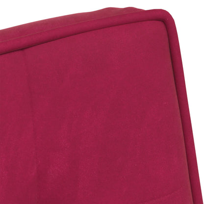 vidaXL Fauteuil de relaxation rouge bordeaux 64x74x84 cm Velours