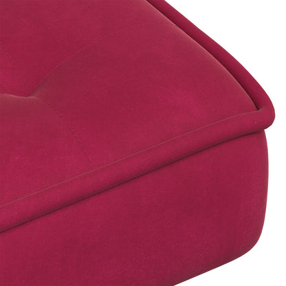 vidaXL Fauteuil de relaxation rouge bordeaux 64x74x84 cm Velours