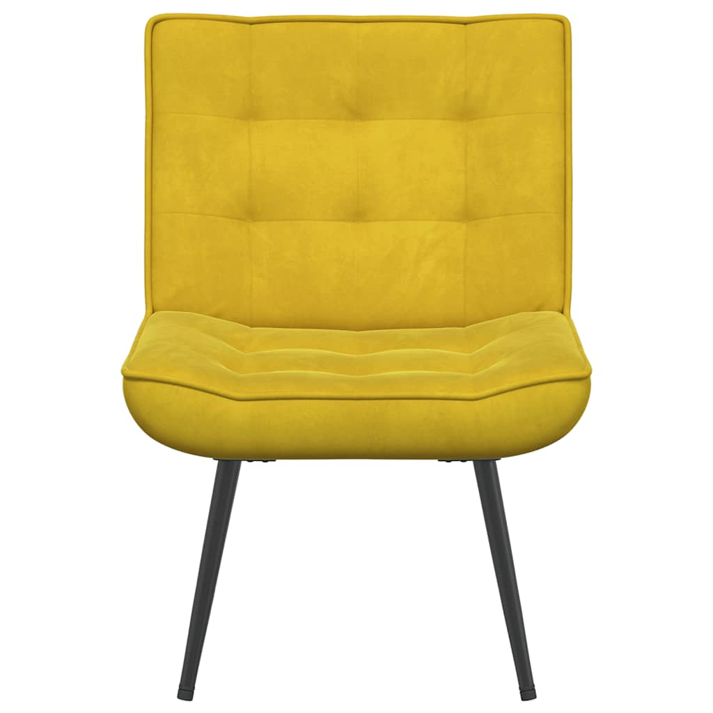 vidaXL Fauteuil relax jaune 64x74x84 cm Velours