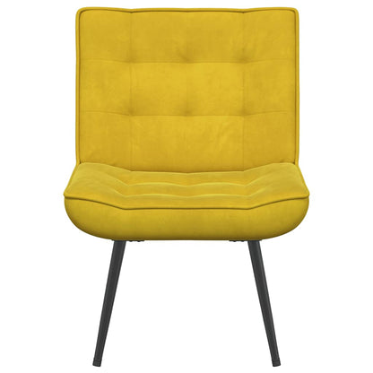 vidaXL Fauteuil relax jaune 64x74x84 cm Velours
