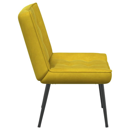 vidaXL Fauteuil relax jaune 64x74x84 cm Velours