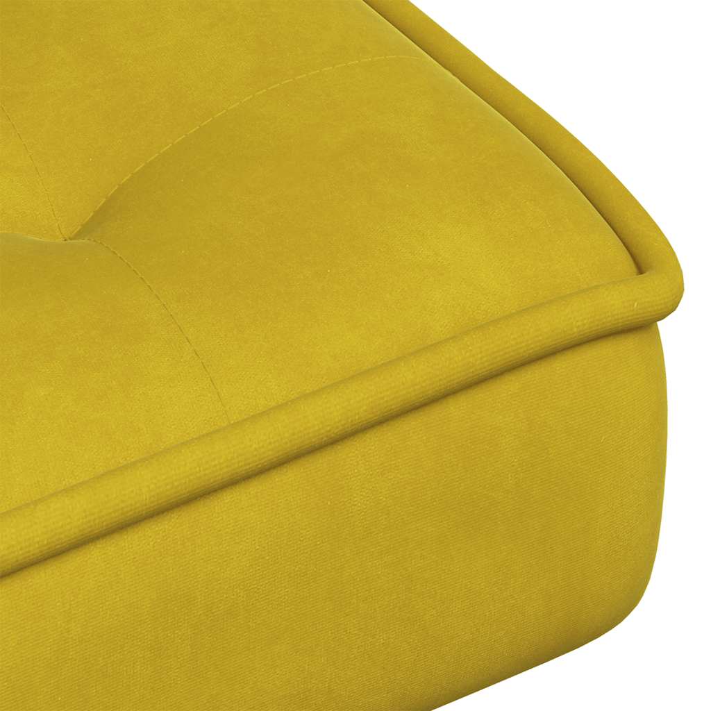 vidaXL Fauteuil relax jaune 64x74x84 cm Velours