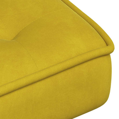 vidaXL Fauteuil relax jaune 64x74x84 cm Velours