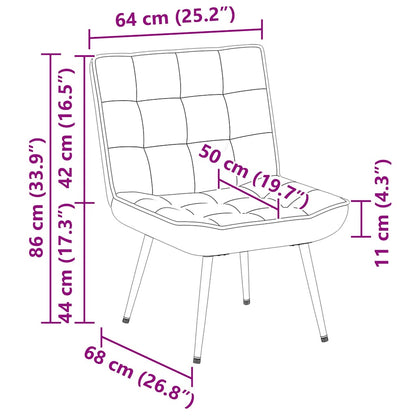 vidaXL Relaxsessel Braun 64x74x84 cm Samt