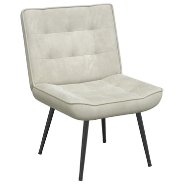 vidaXL Fauteuil de relaxation crème 64x74x84 cm velours
