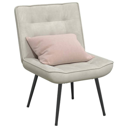 vidaXL Relaxsessel Creme 64x74x84 cm Samt