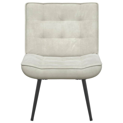vidaXL Relaxsessel Creme 64x74x84 cm Samt
