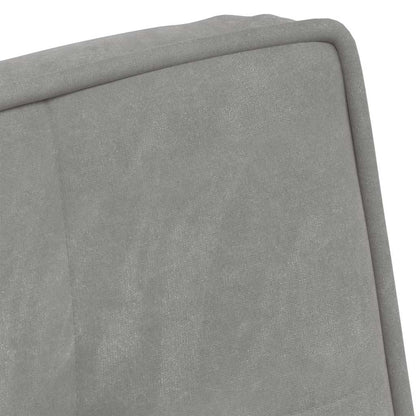 vidaXL Fauteuil relax avec repose-pieds velours gris clair