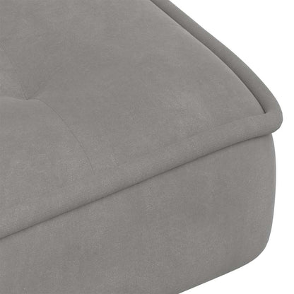 vidaXL Fauteuil relax avec repose-pieds velours gris clair