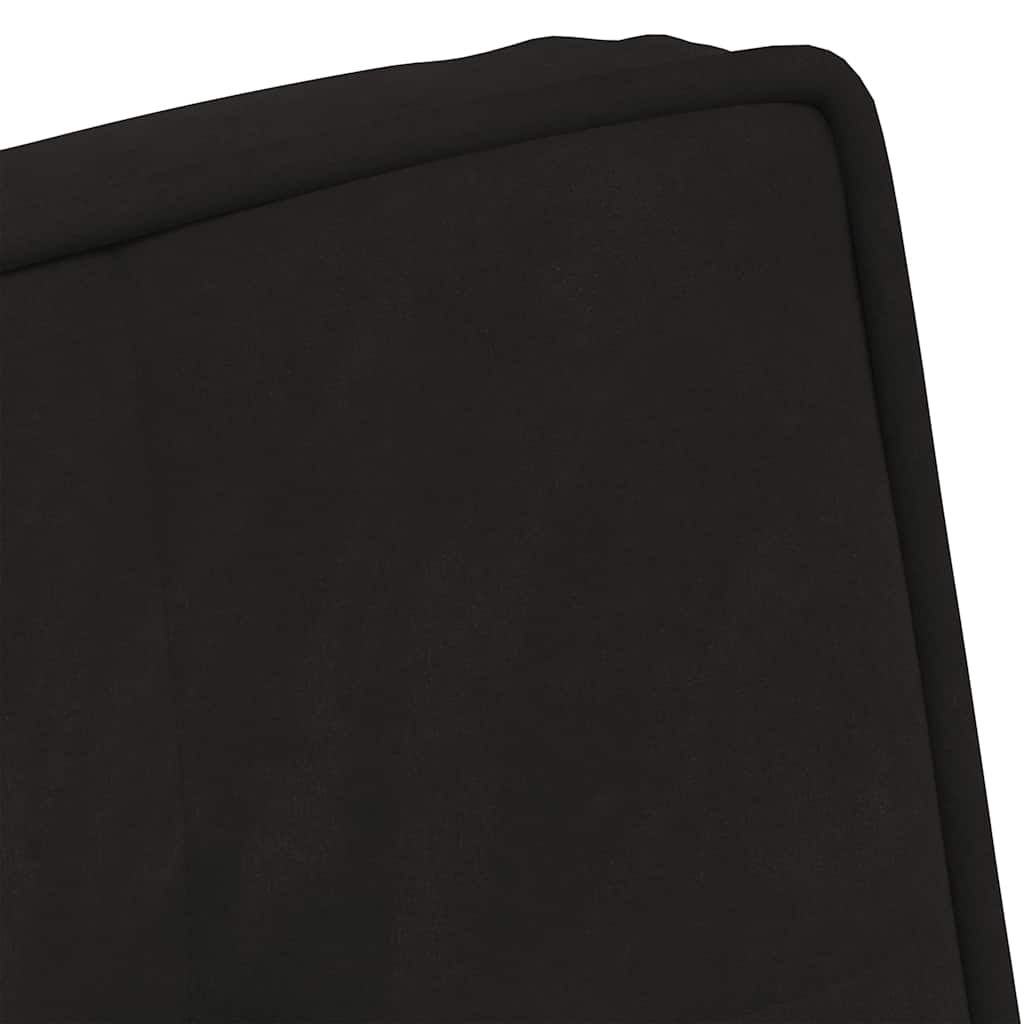 vidaXL Fauteuil relax avec repose-pieds velours noir
