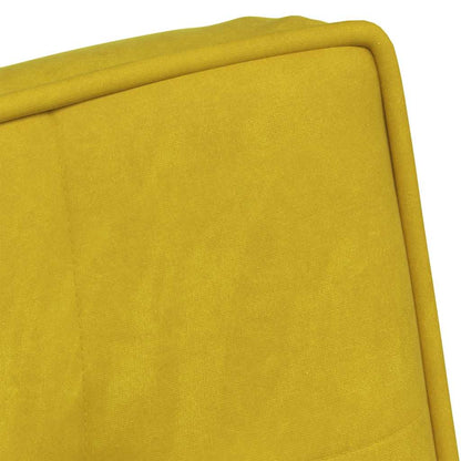 vidaXL Fauteuil relax avec repose-pieds velours jaune