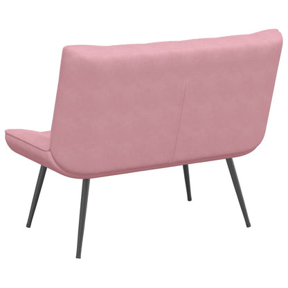 Sitzbank Rosa 110x74x84 cm Samt