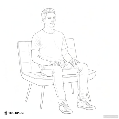 Sitzbank Schwarz 110x74x84 cm Samt